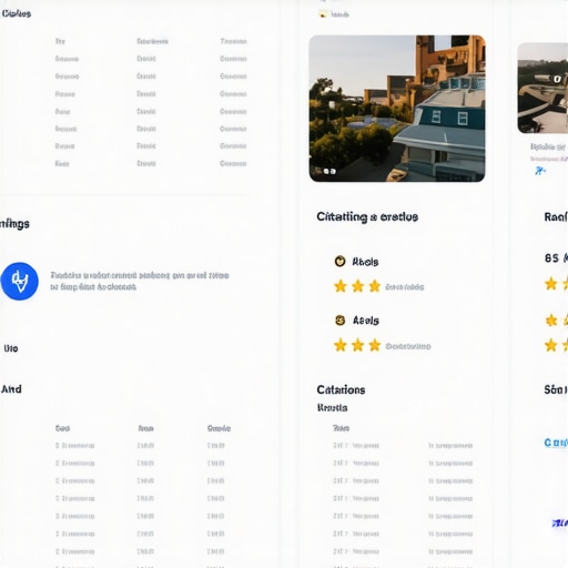 Screenshot of a local SEO dashboard tracking Google Maps rankings and citations.