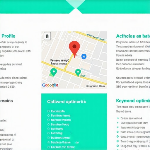 Infographic illustrating key steps in local SEO for Mesa's Google Maps rankings.