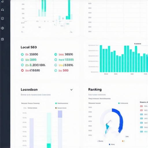 A person analyzing local SEO performance metrics on a computer screen