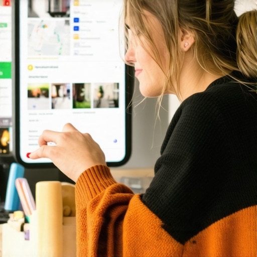 Mesa business owner enhancing Google Maps listing with photos and review management.