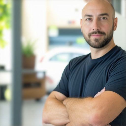 Mesa business owner updating Google My Business listing with photos and details