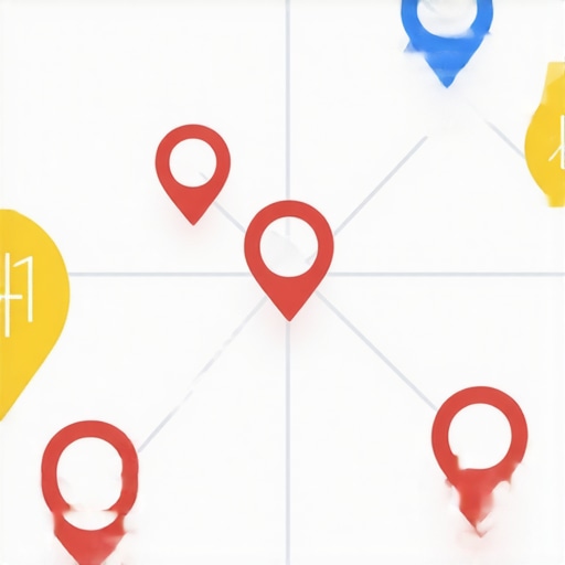 Visual representation of complex local SEO factors influencing Google Maps rankings in Mesa.