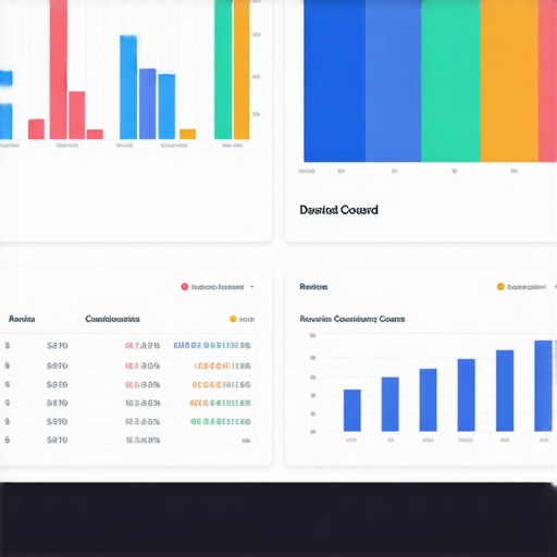 Screenshot of a local SEO monitoring dashboard with metrics for Mesa businesses