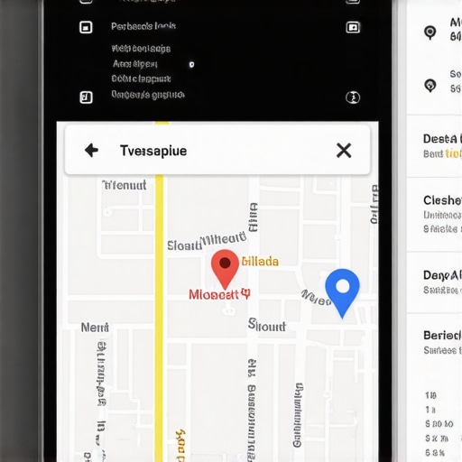 Google Maps screen showcasing Mesa local business listings with optimization indicators.