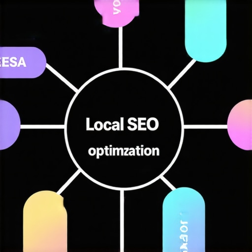 Infographic illustrating steps for Google Maps SEO in Mesa
