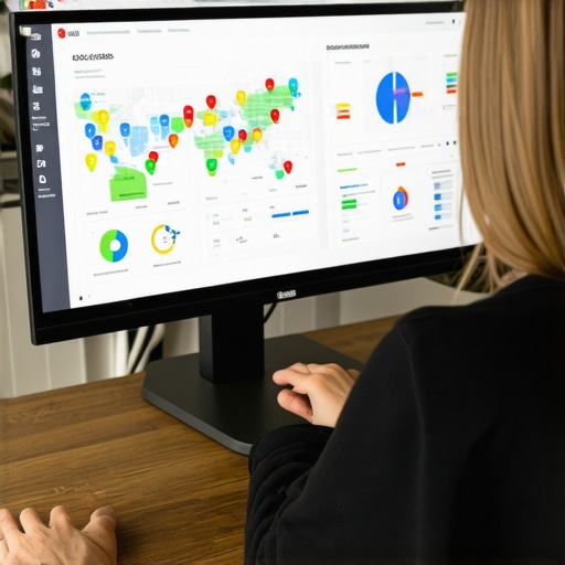 Business owner reviewing local SEO and map ranking data in Mesa